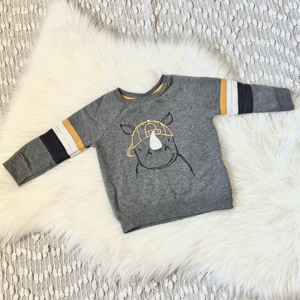 (❤️3/$30) Cute toddler long sleeve with cool Rhino